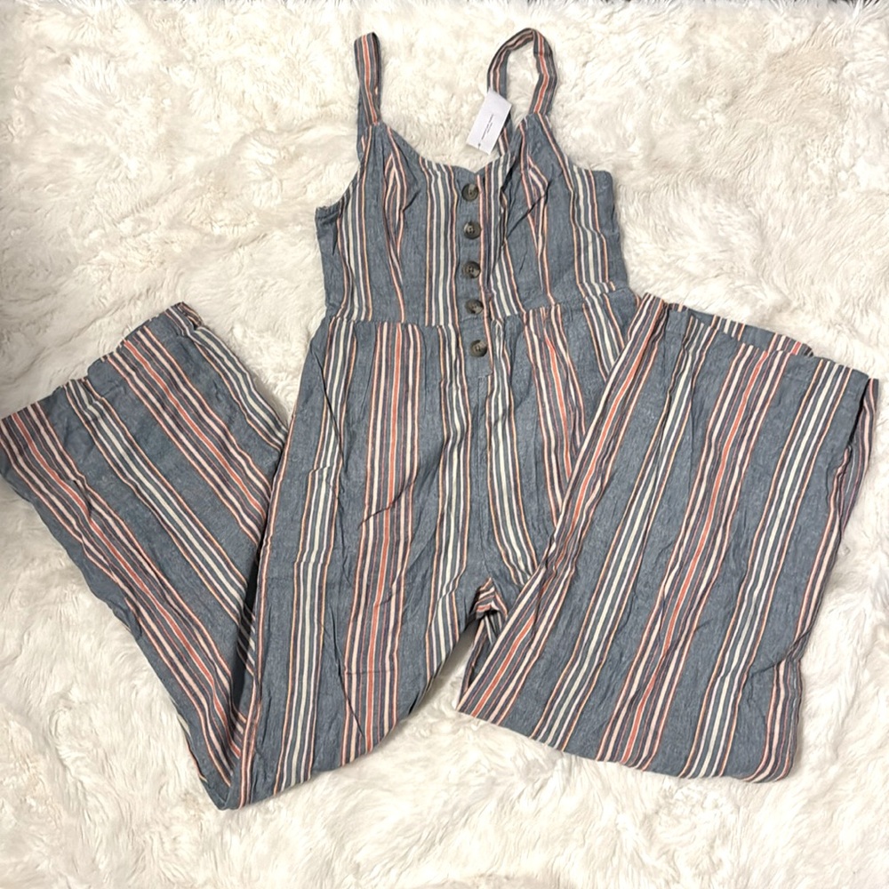 AE Chambray Stripe Romper